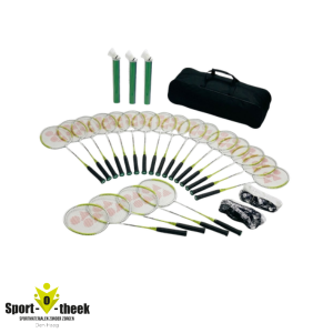 Badminton rackets en shuttles set