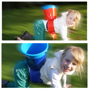 kamelenrace Rood/Blauw